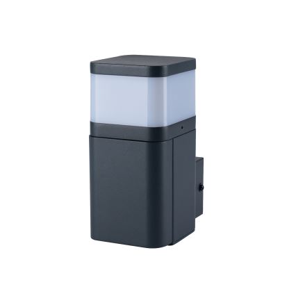 Brilagi - Lámpara de pared exterior PILLAR con enchufe SCHUKO 1xG9/11W/230V IP44 antracita