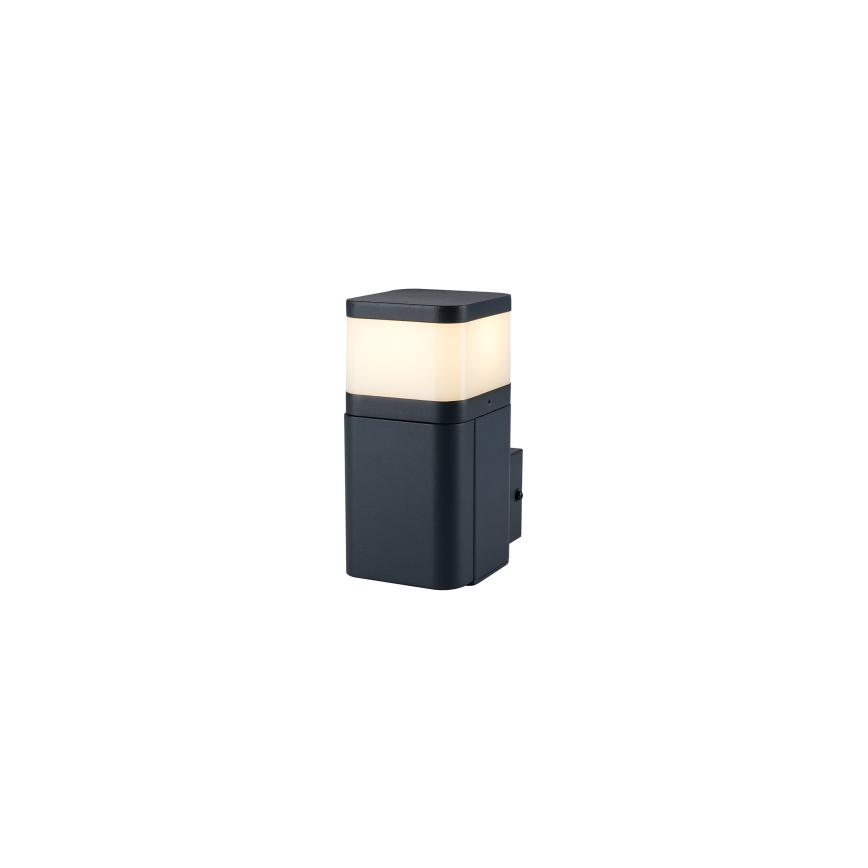 Brilagi - Lámpara de pared exterior PILLAR con enchufe SCHUKO 1xG9/11W/230V IP44 antracita