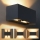 Brilagi - Aplique de pared exterior DOUBLE CUBE LED/12W/230V antracita IP65