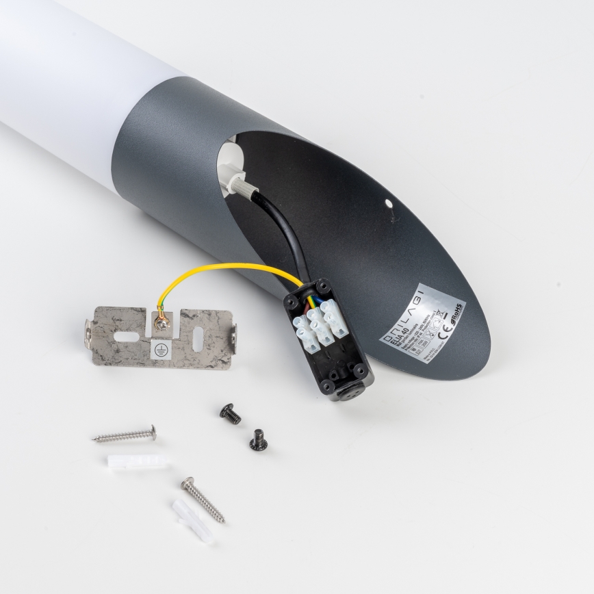 BRILAGI - Aplique de pared exterior ELIA 1xE27/20W/230V IP44 antracita