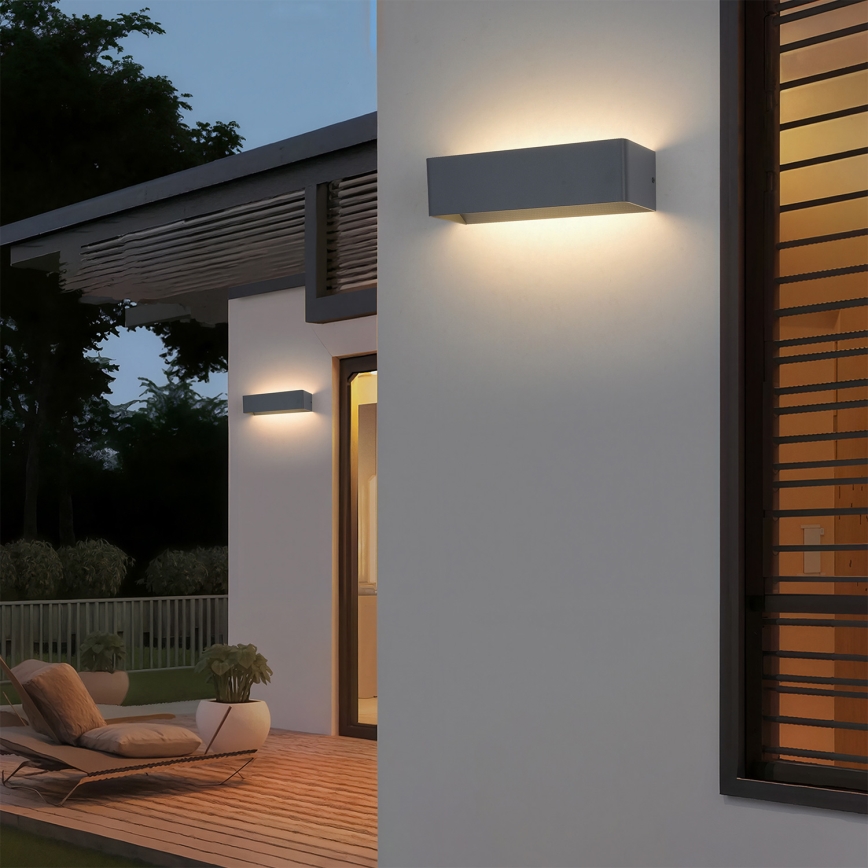 Brilagi - Aplique de pared LED para exterior DONNANI LED/12W/230V 30 cm antracita IP44