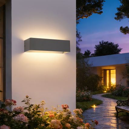 Brilagi - Aplique de pared LED para exterior DONNANI LED/12W/230V 30 cm antracita IP44