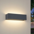 Brilagi - Aplique de pared exterior LED DONNANI LED/12W/230V antracita IP44