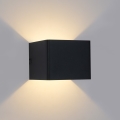 Brilagi - Aplique de pared exterior LED DONNANI LED/5W/230V 10 cm negro IP44