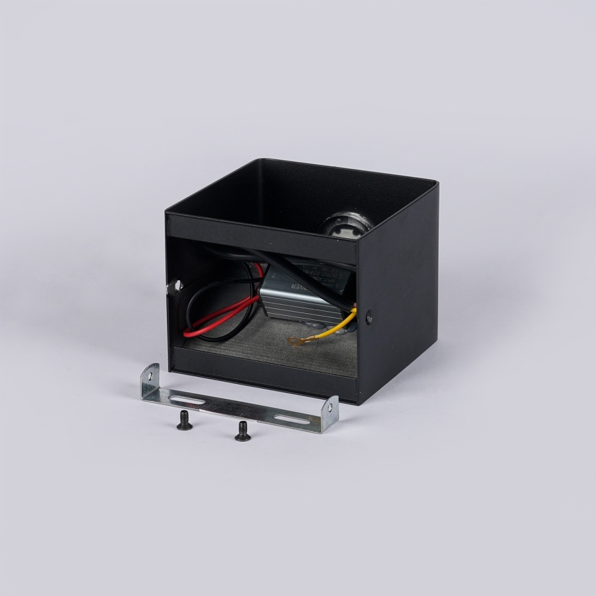 Brilagi - Aplique de pared exterior LED DONNANI LED/5W/230V 10 cm negro IP44
