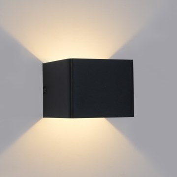 Brilagi - Aplique de pared exterior LED DONNANI LED/5W/230V, negro, IP44