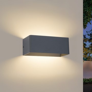 Brilagi - Aplique de pared exterior LED DONNANI LED/7W/230V antracita IP44