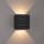 Brilagi - Aplique de pared exterior LED DOUBLERAY LINE LED/6W/230V negro IP54