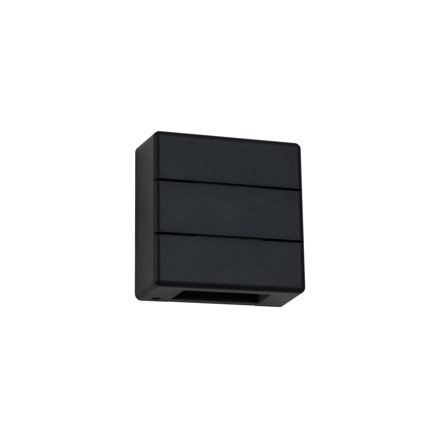 Brilagi - Aplique de pared exterior LED DOUBLERAY LINE LED/6W/230V negro IP54