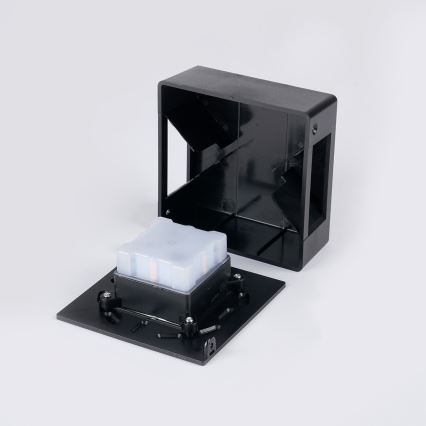 Brilagi - Aplique de pared exterior LED DOUBLERAY LINE LED/6W/230V negro IP54