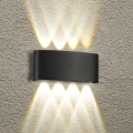 Brilagi - Aplique de pared exterior LED FLAREBOX LED/8W/230V, negro, IP65