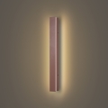 Brilagi - Aplique de pared exterior LED LINEAR LED/12W/230V 3000K IP65 50 cm marrón CRI 90