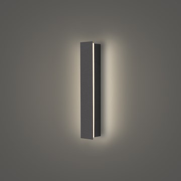 Brilagi - Aplique de pared exterior LED LINEAR LED/8W/230V 4000K IP65 30 cm antracita CRI 90