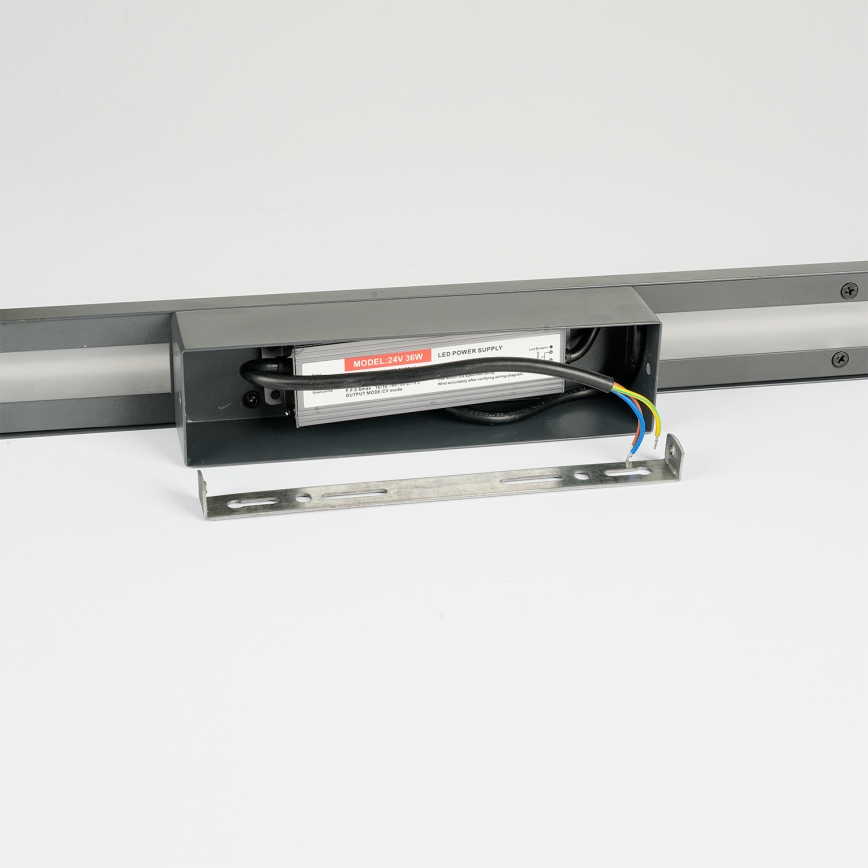 Brilagi - Aplique de pared exterior LED LINEO LED/24W/230V 3000K IP65 100 cm antracita CRI 90