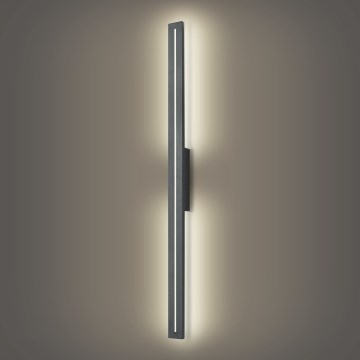 Brilagi - Aplique de pared exterior LED LINEO LED/24W/230V 4000K IP65 100 cm antracita CRI 90