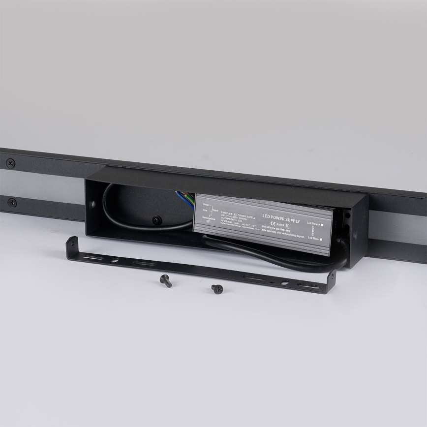 Brilagi - Aplique LED exterior LUNA LED/30W/230V 4000K IP65 150 cm negro CRI 90
