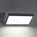 Brilagi - Aplique de pared exterior LED regulable TRIANGLE 1xE27/6W/230V 2700-6500K IP65 antracita