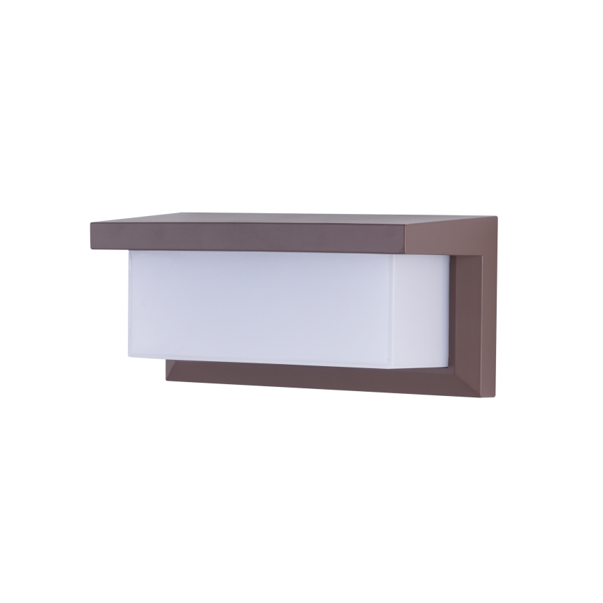 Brilagi - Aplique de pared exterior LED RGBW regulable BRICKY 1xE27/9W/230V 2700-6500K IP54 marrón