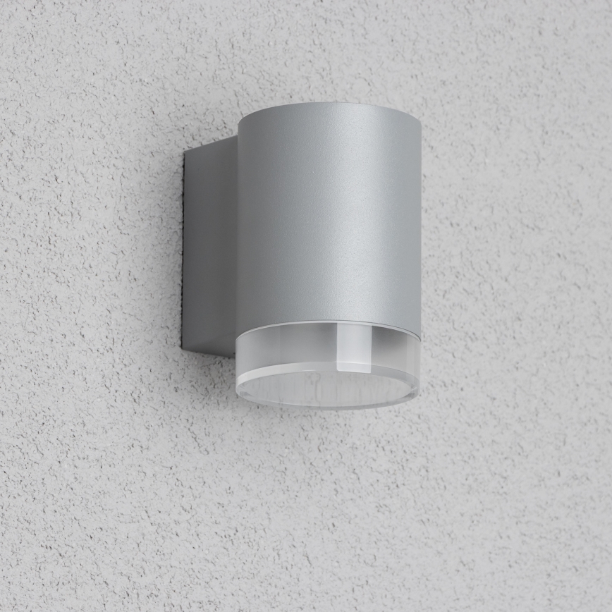 Brilagi - Aplique de pared exterior LED RGBW regulable MATERA 1xGU10/4,8W/230V 3000K IP54 gris + mando a distancia