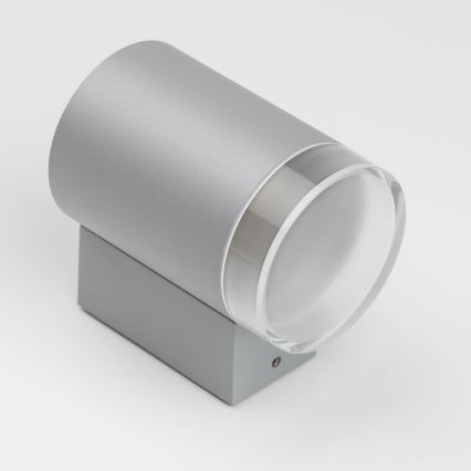 Brilagi - Aplique de pared exterior LED RGBW regulable MATERA 1xGU10/4,8W/230V 3000K IP54 gris + mando a distancia