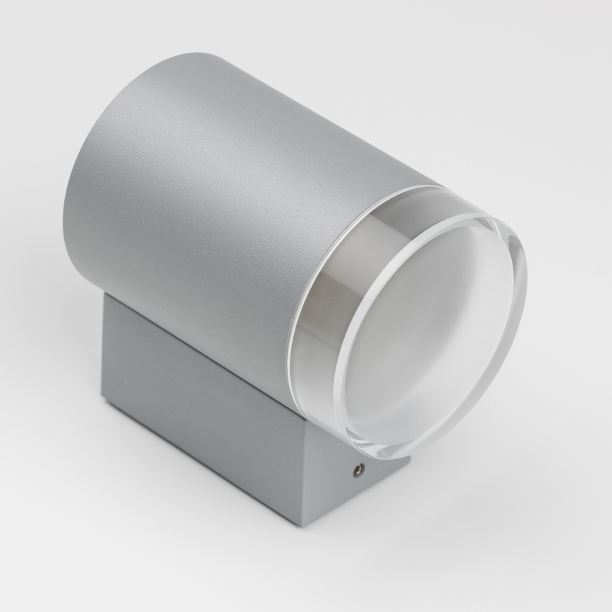 Brilagi - Aplique de pared exterior LED RGBW regulable MATERA 1xGU10/4,8W/230V 3000K IP54 gris + mando a distancia