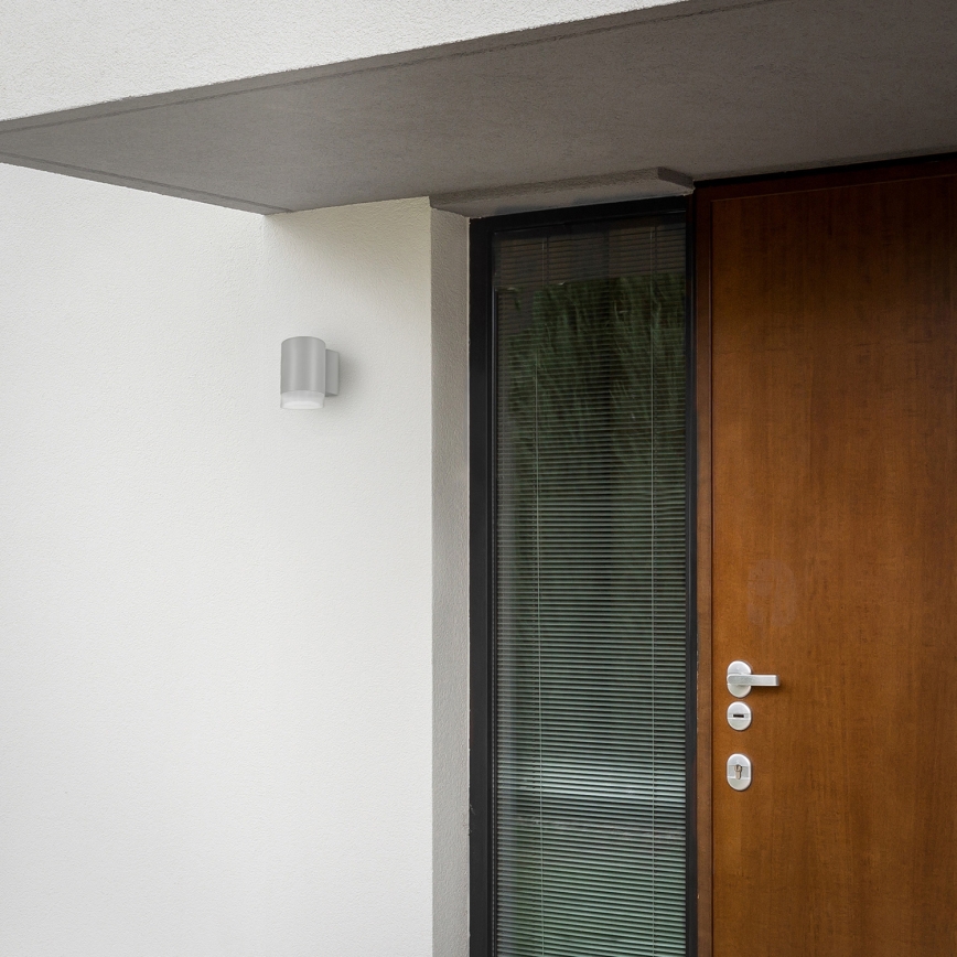 Brilagi - Aplique de pared exterior LED RGBW regulable MATERA 1xGU10/4,8W/230V 3000K IP54 gris + mando a distancia