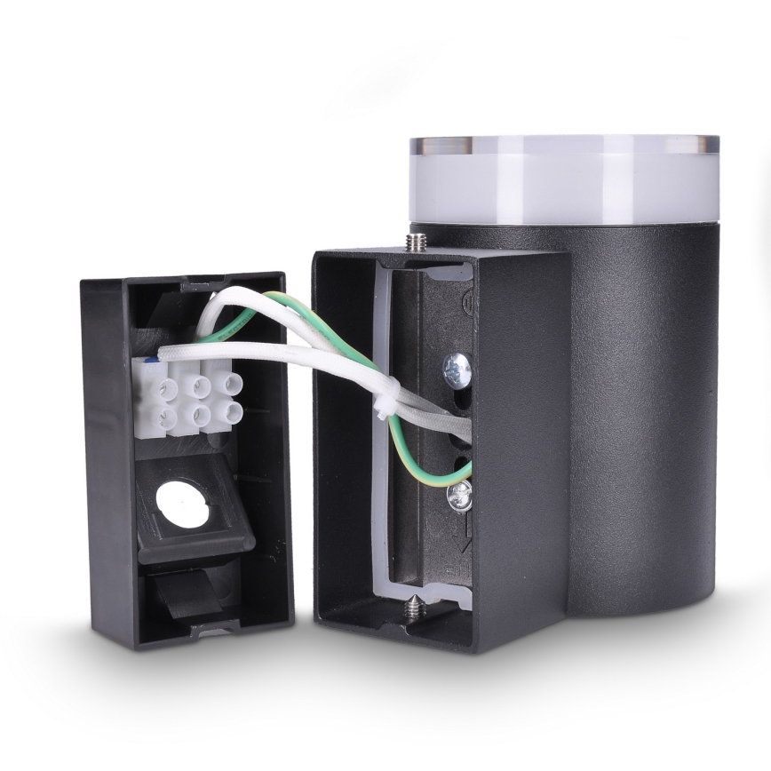 Brilagi - Aplique LED RGBW regulable de pared para exterior MATERA 1xGU10/4,8W/230V 3000K IP54 negro + mando a distancia