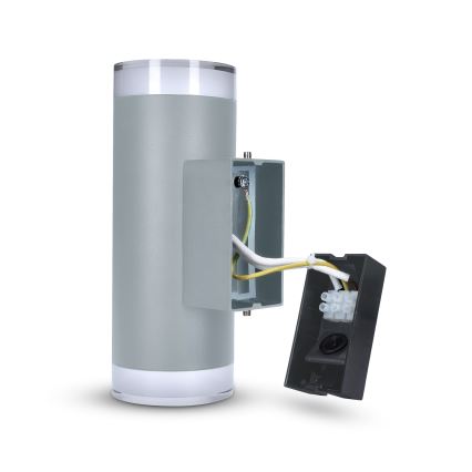 Brilagi - Luminaria de pared exterior LED RGBW regulable MATERA 2xGU10/4,8W/230V 3000K IP54 gris + mando a distancia