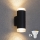 Brilagi - Aplique de pared exterior LED RGBW regulable MATERA 2xGU10/4,8W/230V 3000K IP54 negro + mando a distancia