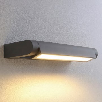 Brilagi - Aplique de pared exterior LED SALERNO LED/12W/230V 35,5 cm antracita IP65