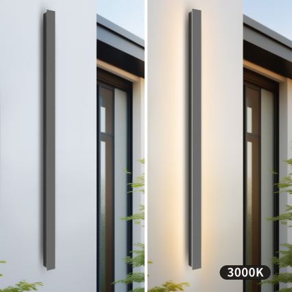Brilagi - Aplique LED de pared para exterior LINEAR LED/32W/230V 3000K IP65 140 cm antracita CRI 90