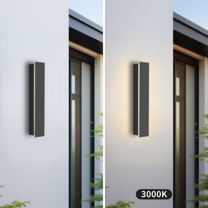 Brilagi - Aplique LED de pared para exterior LINEAR LED/8W/230V 3000K IP65 30 cm antracita CRI 90
