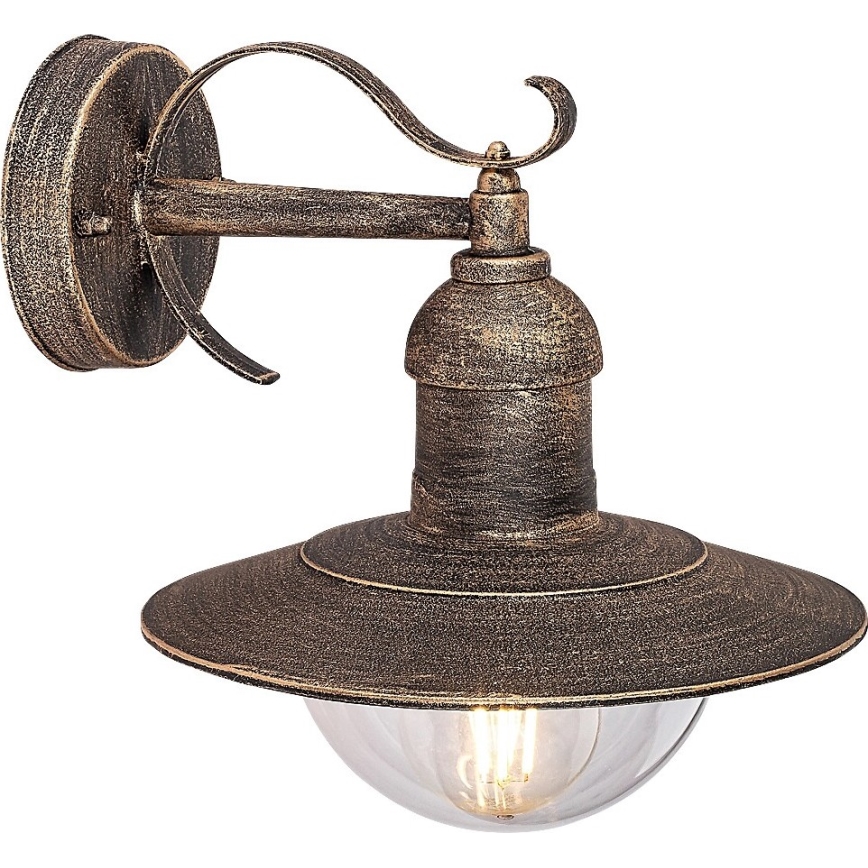 Brilagi - Aplique de pared exterior MOLDE 1xE27/60W/230V IP44 bronce/pátina