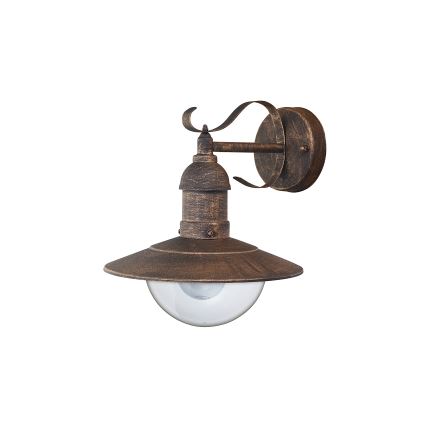 Brilagi - Aplique de pared exterior MOLDE 1xE27/60W/230V IP44 bronce/pátina
