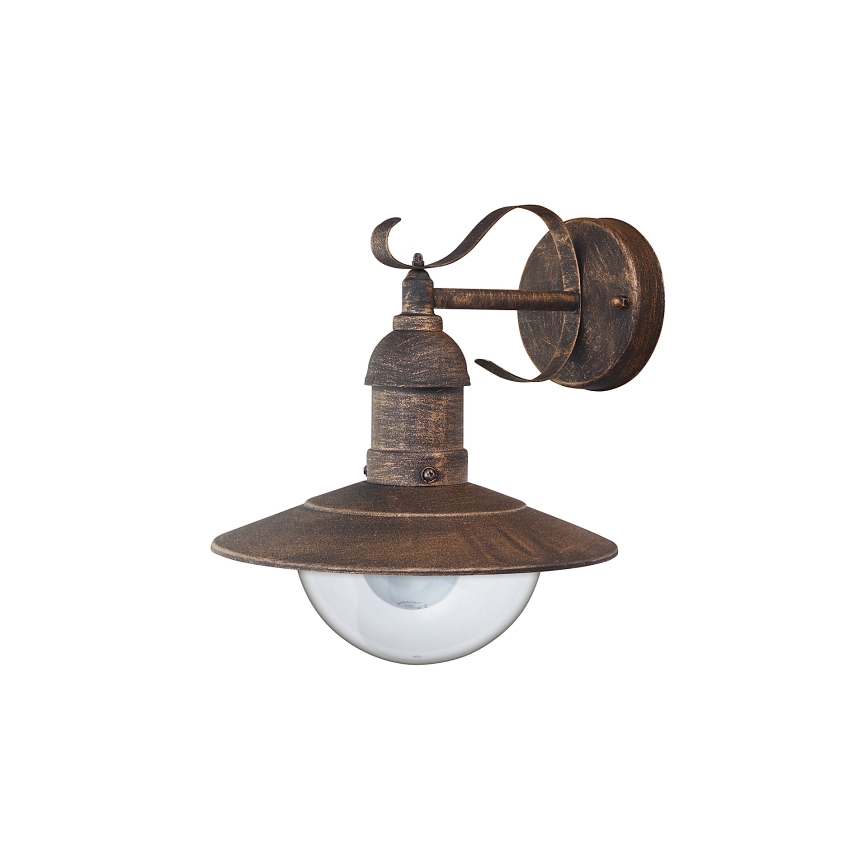 Brilagi - Aplique de pared exterior MOLDE 1xE27/60W/230V IP44 bronce/pátina