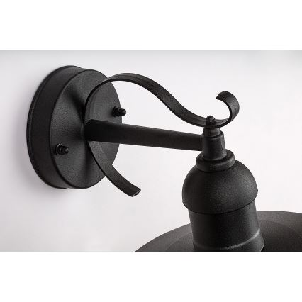 Brilagi - Aplique de pared exterior MOLDE 1xE27/60W/230V IP44 negro