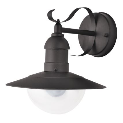Brilagi - Aplique de pared exterior MOLDE 1xE27/60W/230V IP44 negro