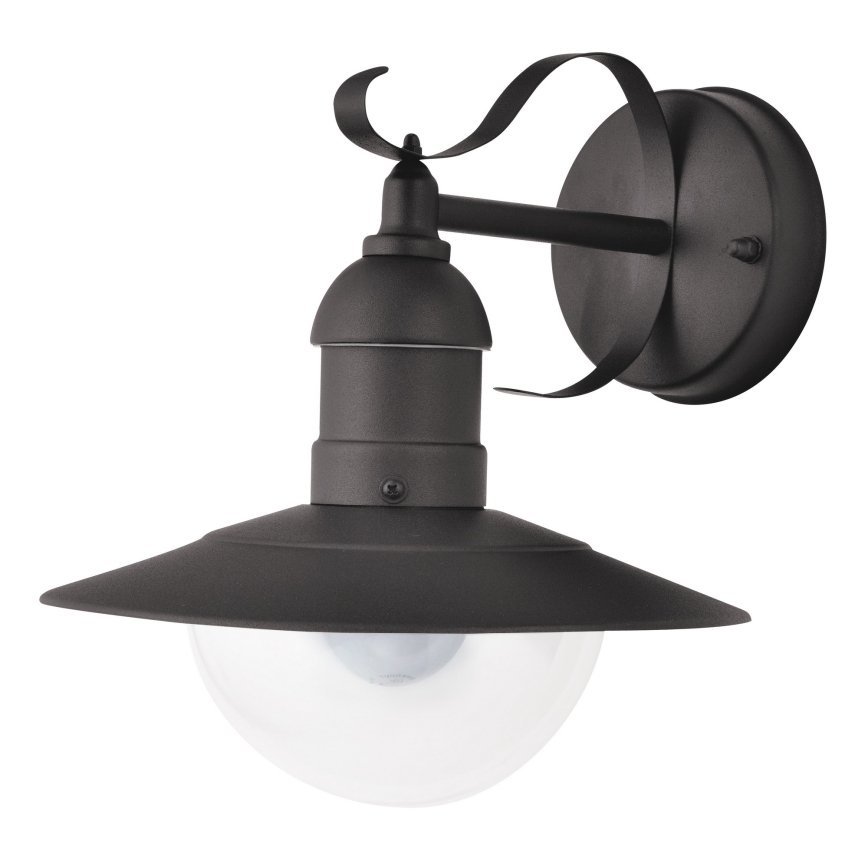Brilagi - Aplique de pared exterior MOLDE 1xE27/60W/230V IP44 negro