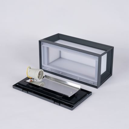 Brilagi - Aplique de pared exterior PARKER 1xE27/60W/230V antracita IP44