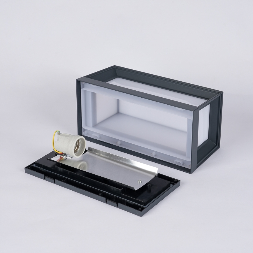 Brilagi - Aplique de pared exterior PARKER 1xE27/60W/230V antracita IP44