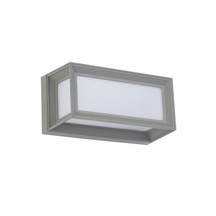 Brilagi - Aplique de pared exterior PARKER 1xE27/60W/230V gris IP44
