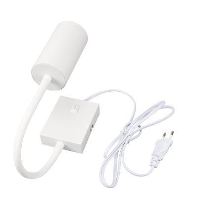 BRILAGI - Lámpara de pared flexible con interruptor SELE 1xGU10/30W/230V blanca