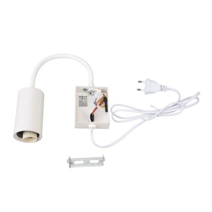 BRILAGI - Lámpara de pared flexible con interruptor SELE 1xGU10/30W/230V blanca