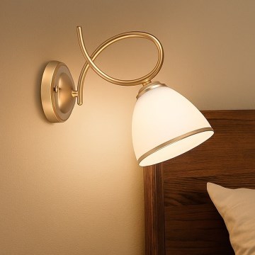 Brilagi - Aplique de pared FRED 1xE27/60W/230V dorado