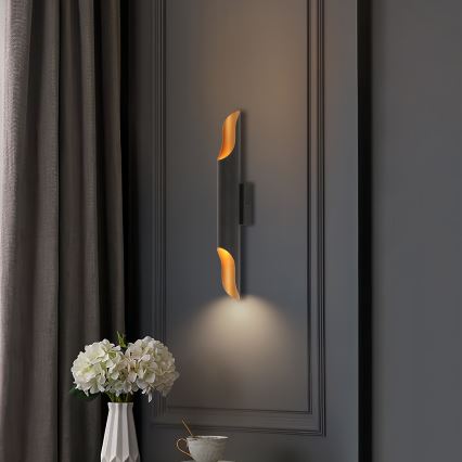 BRILAGI - Aplique de pared KALMAR 2xE27/40W/230V negro/bronce