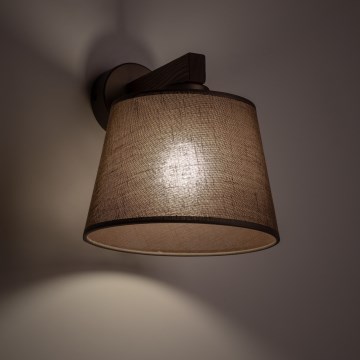 Brilagi - Aplique de pared LATTE 1xE27/15W/230V pino/marrón