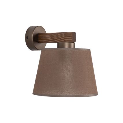 Brilagi - Aplique de pared LATTE 1xE27/15W/230V pino/marrón