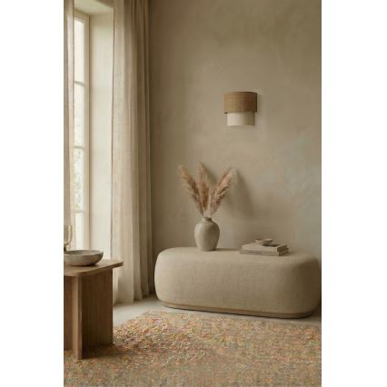 Brilagi - Aplique de pared LED BOHO ECO 1xE27/10W/230V beige/crema