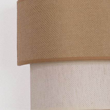 Brilagi - Aplique de pared LED BOHO ECO 1xE27/10W/230V beige/crema