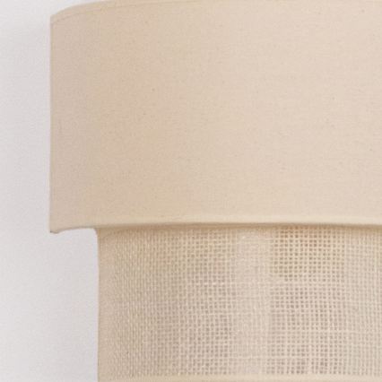 Brilagi - Aplique de pared LED BOHO ECO 1xE27/10W/230V color crema